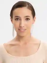 Белый длинные вечерние серьги, со стразами, Louise
