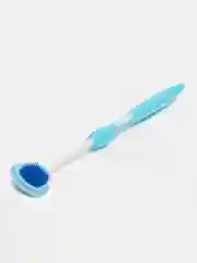 Скребок-щетка для языка синий, розовый, зелёный, силиконовый