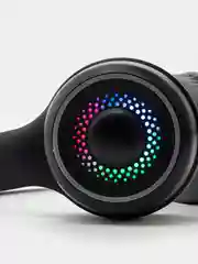 Черный наушники детские игровые, проводные, с микрофоном, полноразмерные