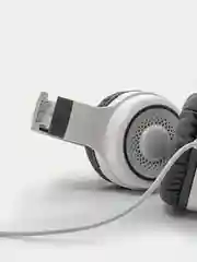 Белый наушники детские игровые, проводные, с микрофоном, полноразмерные