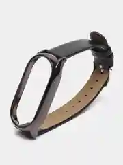 Синий ремешок для Xiaomi Mi Band 8 кожаный фитнес браслет ксяоми ми банд