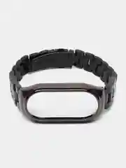 Черный ремешок для Xiaomi Mi Band 8 металлический фитнес браслет