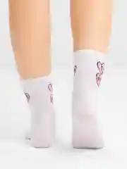 Носки белые с надписью "I hate you"