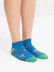 Синий носочки с фруктами