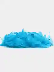 Голубой декоративные перья, натуральные, цветные