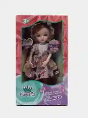 Розовый кукла шарнирная говорящая "Милашка Моника" с русским чипом, в коробке