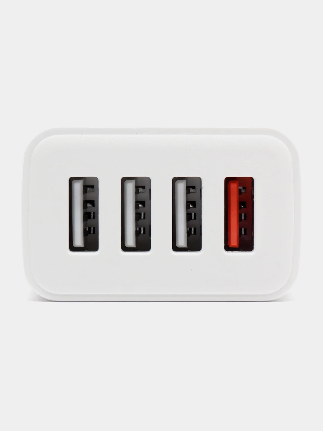 Белый зарядное устройство 4USB Hoco C102A + кабель, 1 м, Micro-USB, 28.5W, быстрая зарядка