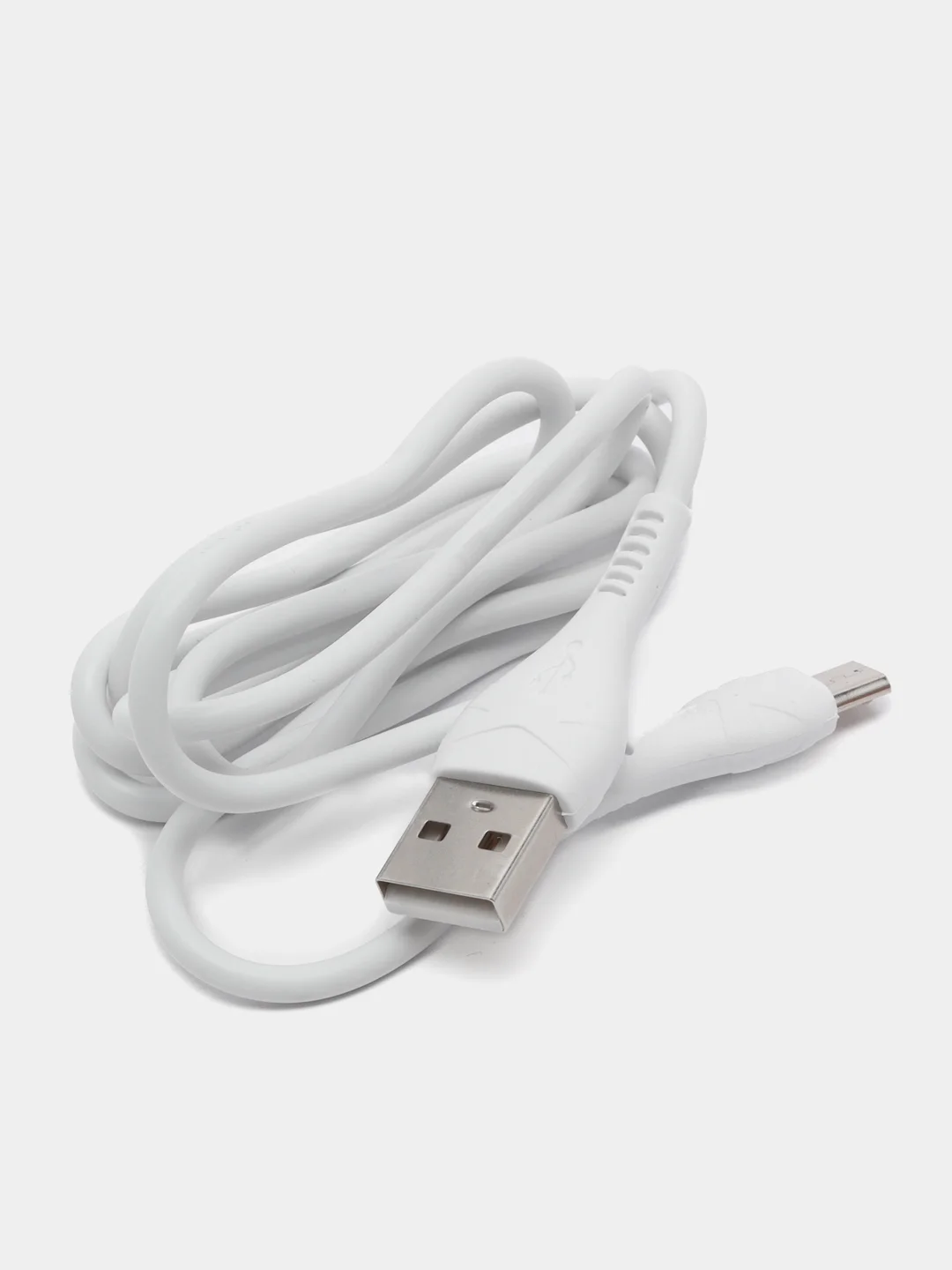 Белый зарядное устройство 4USB Hoco C102A + кабель, 1 м, Micro-USB, 28.5W, быстрая зарядка