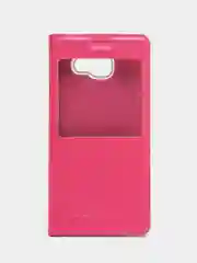 Розовый кожаный чехол-книжка для Samsung Galaxy A5 (2016)/ A510