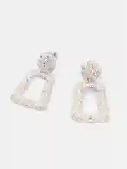 Серебряный серьги трапеция, висячие, гвоздики, сережки женские