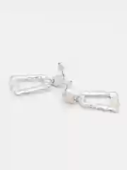 Серебряный серьги трапеция, висячие, гвоздики, сережки женские