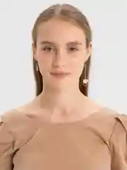 Серьги висячие, розовые, асимметричные "Сердечки", в стиле барби