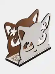 Салфетница деревянная "Мяушка White"