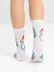 Белый новогодние носки "Новый год!"