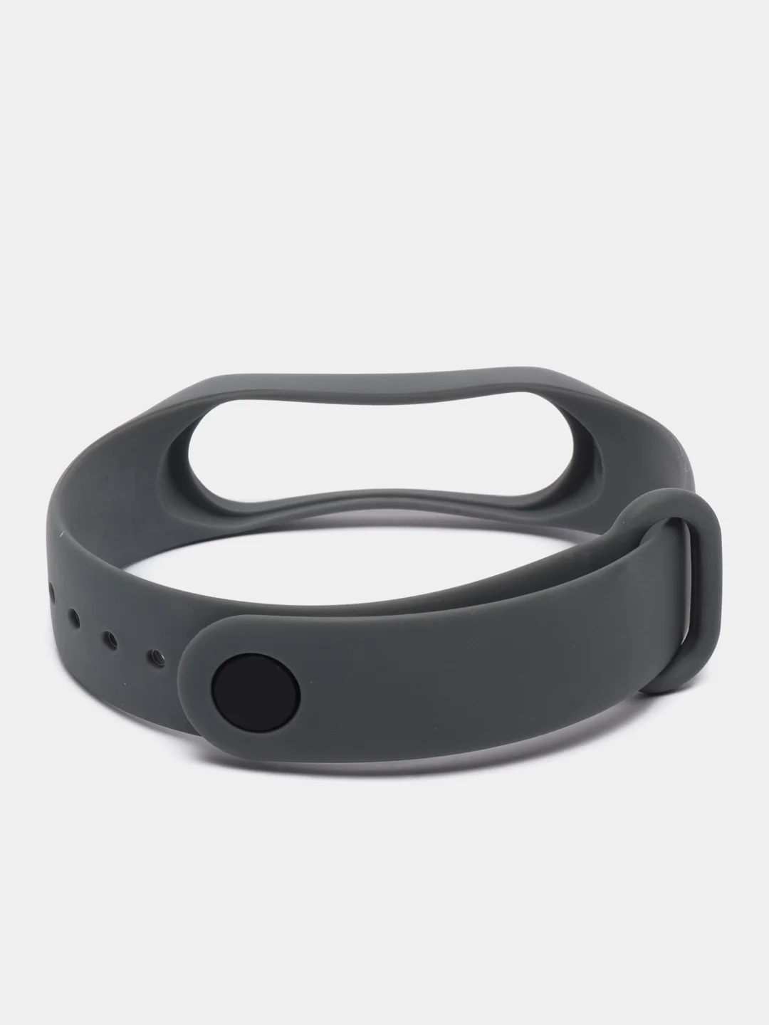 Тёмно-серый ремешок для фитнес-браслета для Xiaomi Mi Band 3 / Mi Band 4 / Mi Band 5 / Mi Band 6