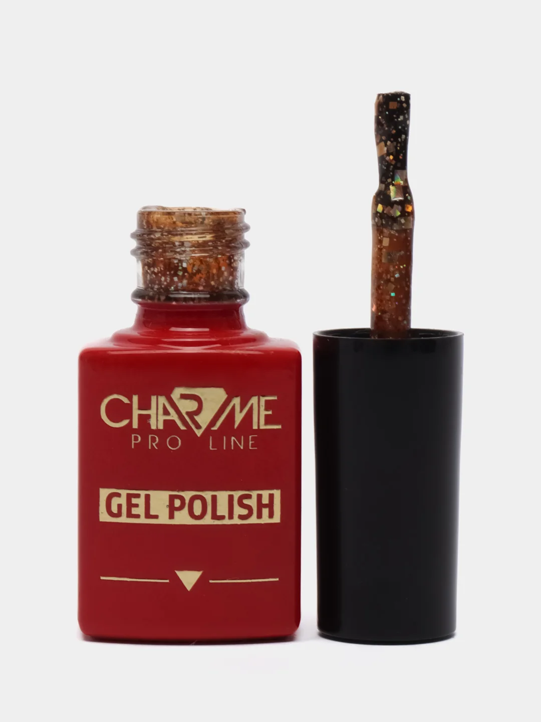 Гель-лак для ногтей с голографической поталью CHARME Firework 08, 10г