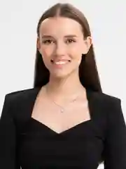 Серый подвеска с сердцем