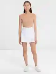 Белый юбка шорты