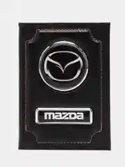 Обложка для автодокументов MAZDA из натуральной кожи/бумажник