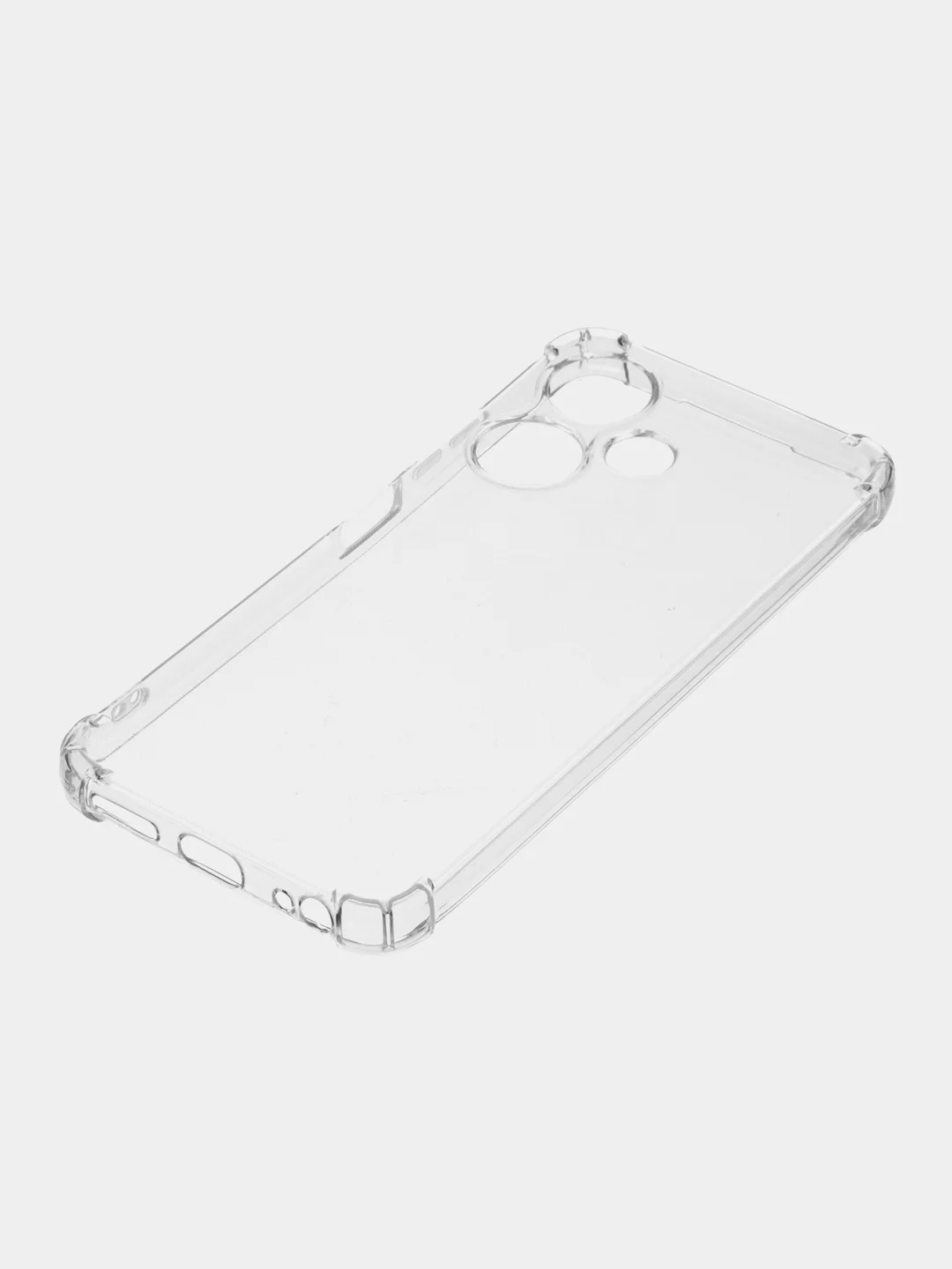 Силиконовый чехол для Infinix HOT 30i (Инфиникс хот 30 ай),прозрачный с усиленными углами