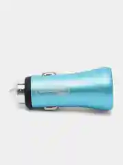 Синий автомобильное зарядное устройство 2 USB, быстрая зарядка 1А/3.1А, АЗУ для прикуривателя