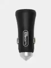 Черный автомобильное зарядное устройство 2 USB, быстрая зарядка 1А/3.1А, АЗУ для прикуривателя