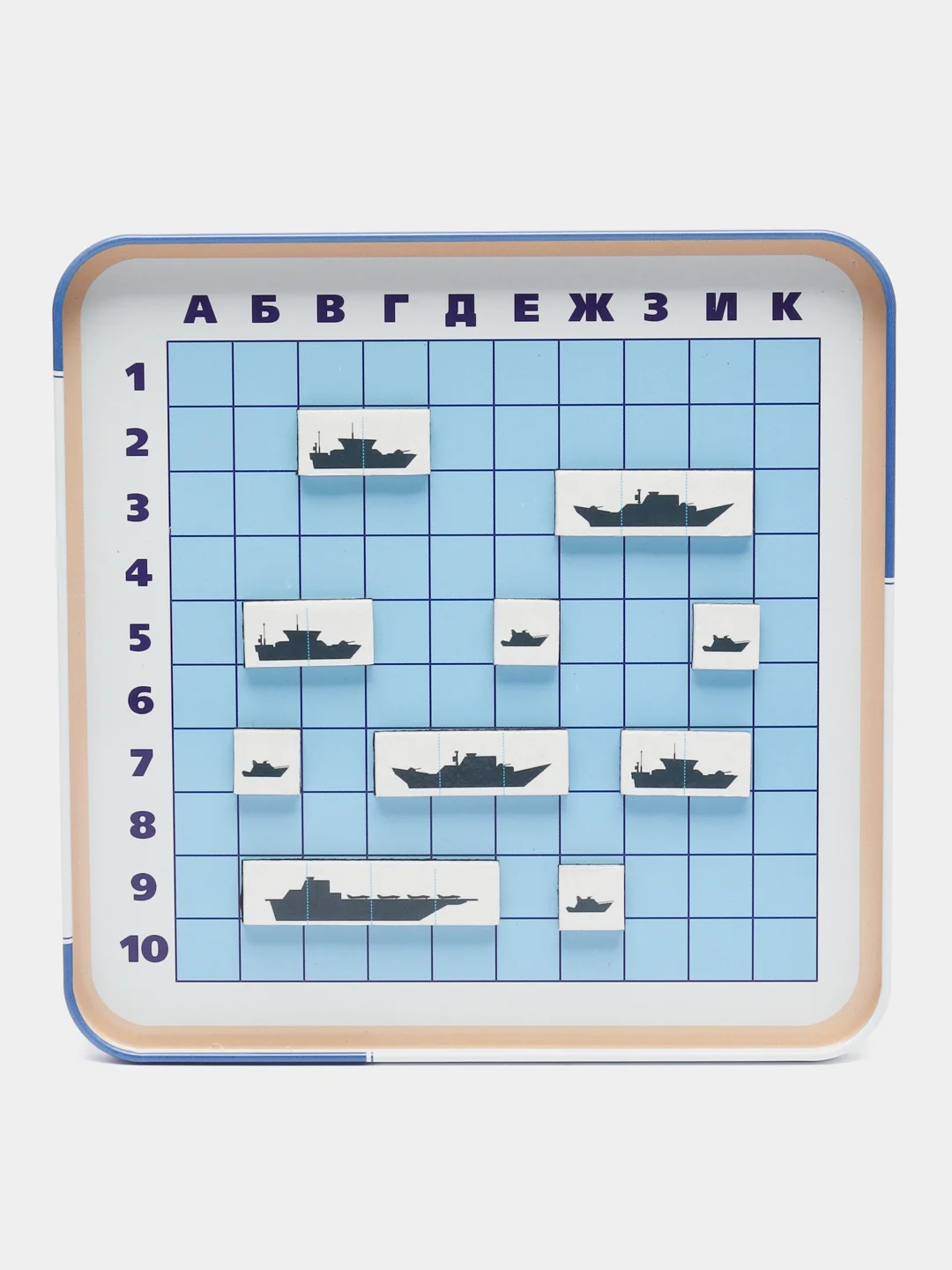 Магнитная игра в жестяной коробке "Морской бой"