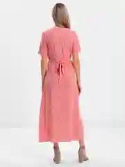 Вишнёвый платье женское, с декольте, открытыми плечами, разрезом и цветочным принтом, воротник