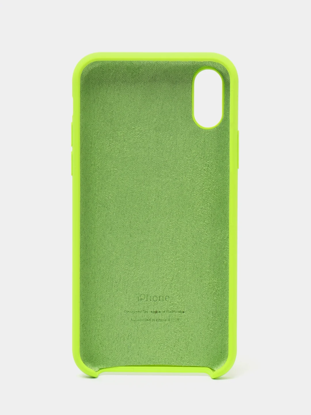 Салатовый чехол Silicone Case ( Чехол силиконовый ) для iPhone XS / XS MAX