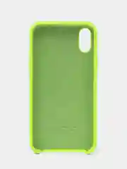 Салатовый чехол Silicone Case ( Чехол силиконовый ) для iPhone XS / XS MAX