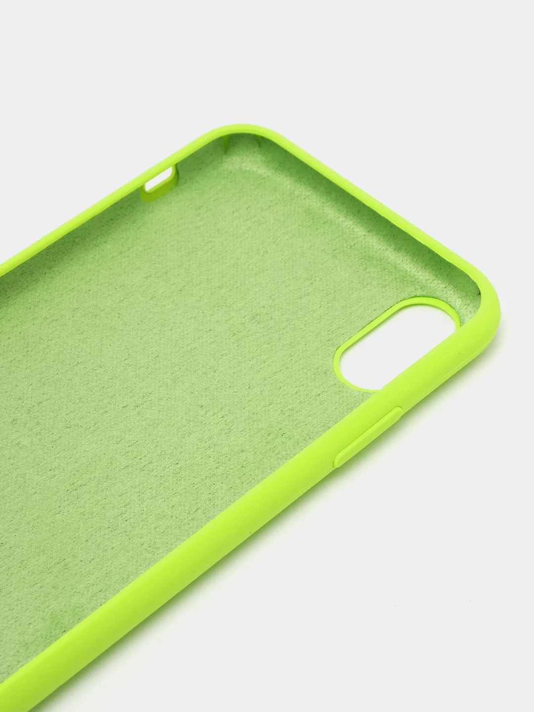 Салатовый чехол Silicone Case ( Чехол силиконовый ) для iPhone XS / XS MAX