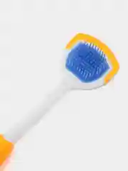 Желтый скребок-щетка для языка синий, розовый, зелёный, силиконовый