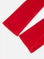 Красный перчатки женские длинные / короткие бархатные черные