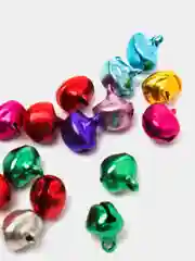 Бубенчики, набор 20 шт, размер 1 шт, 0,8 см, разные цвета