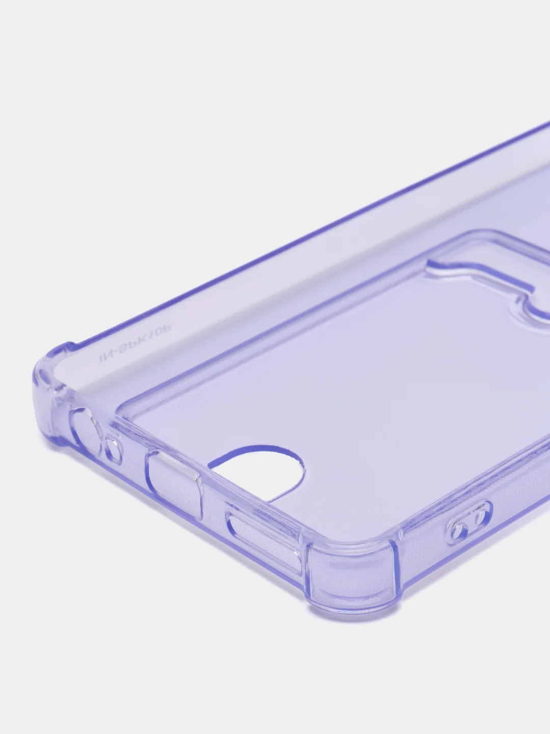 Фиолетовый чехол Zibelino Silicone Card Holder для Tecno Spark 10 Pro