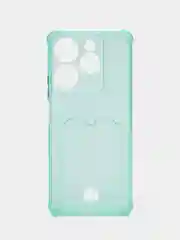 Мятный чехол Zibelino Silicone Card Holder для Tecno Spark 10 Pro