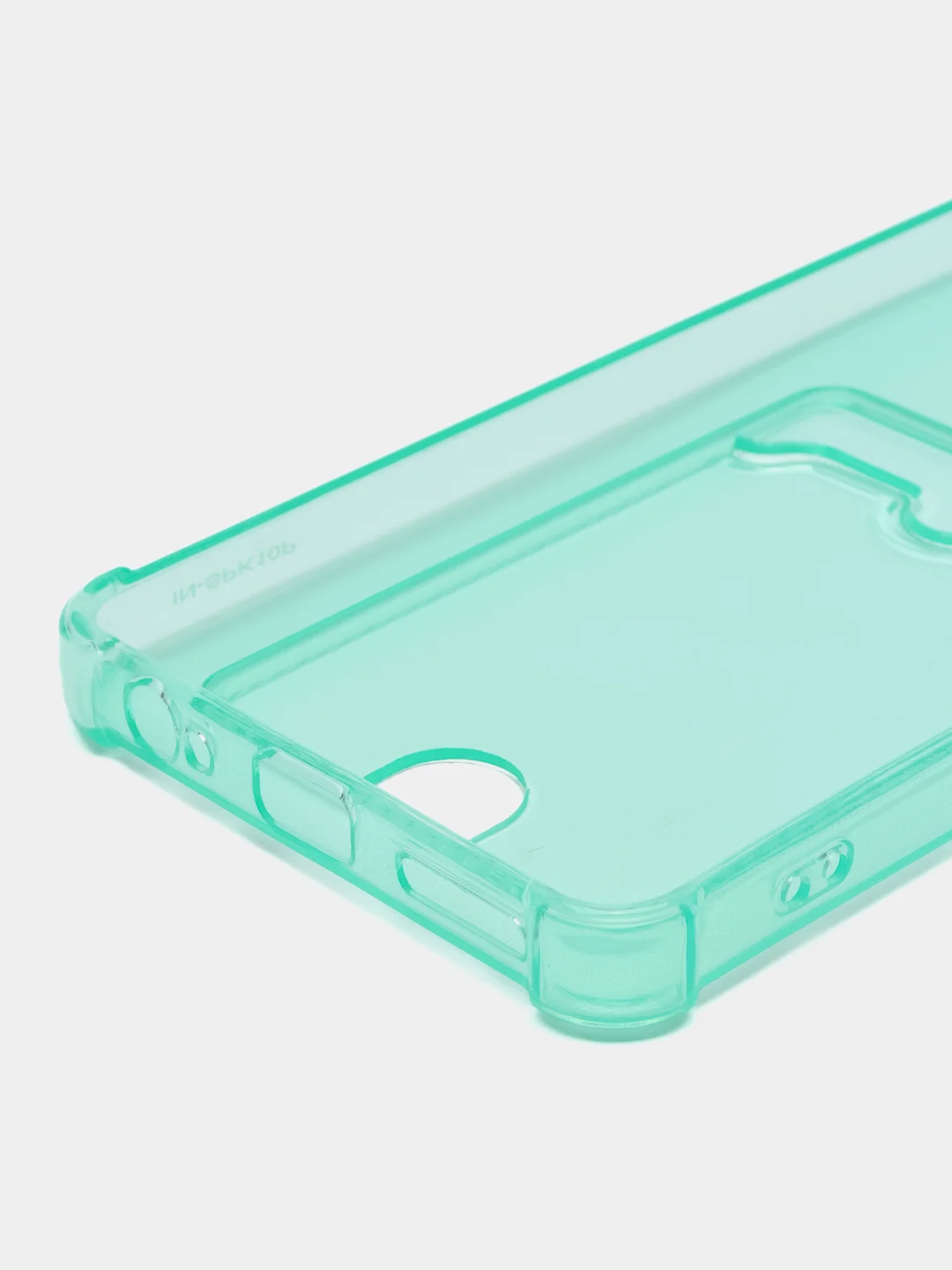 Мятный чехол Zibelino Silicone Card Holder для Tecno Spark 10 Pro