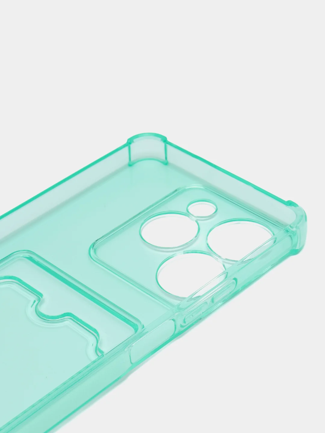 Мятный чехол Zibelino Silicone Card Holder для Tecno Spark 10 Pro