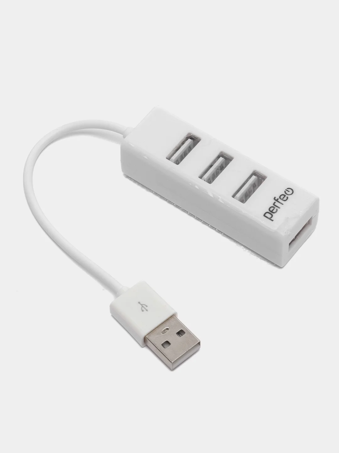 Белый usb-хаб 4-порт PERFEO (PF-HYD-6010H) (4хUSB 2.0)