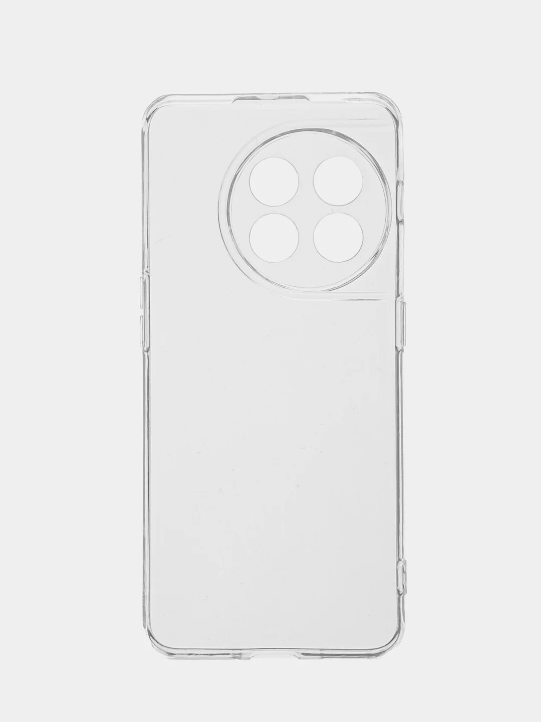 Прозрачный чехол OnePlus 11 (ВанПлас 11), прозрачный, силиконовый, с защитой камеры