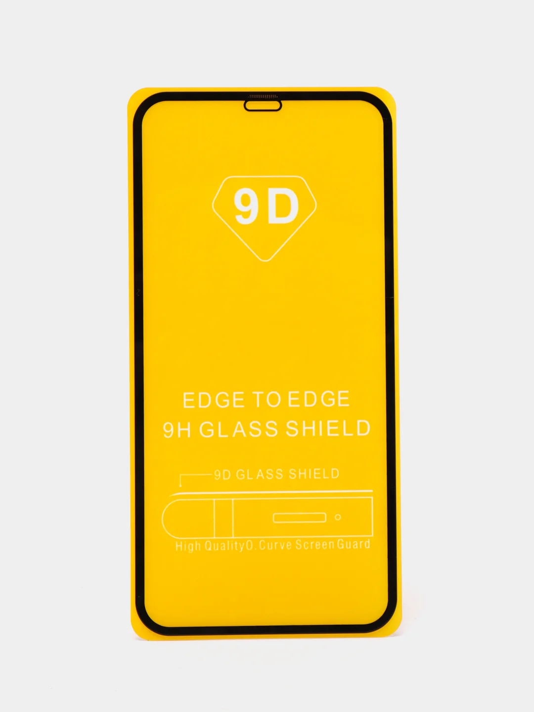 Защитное стекло 9D для iPhone XR / 11 с черной рамкой (Айфон ХР / 11)