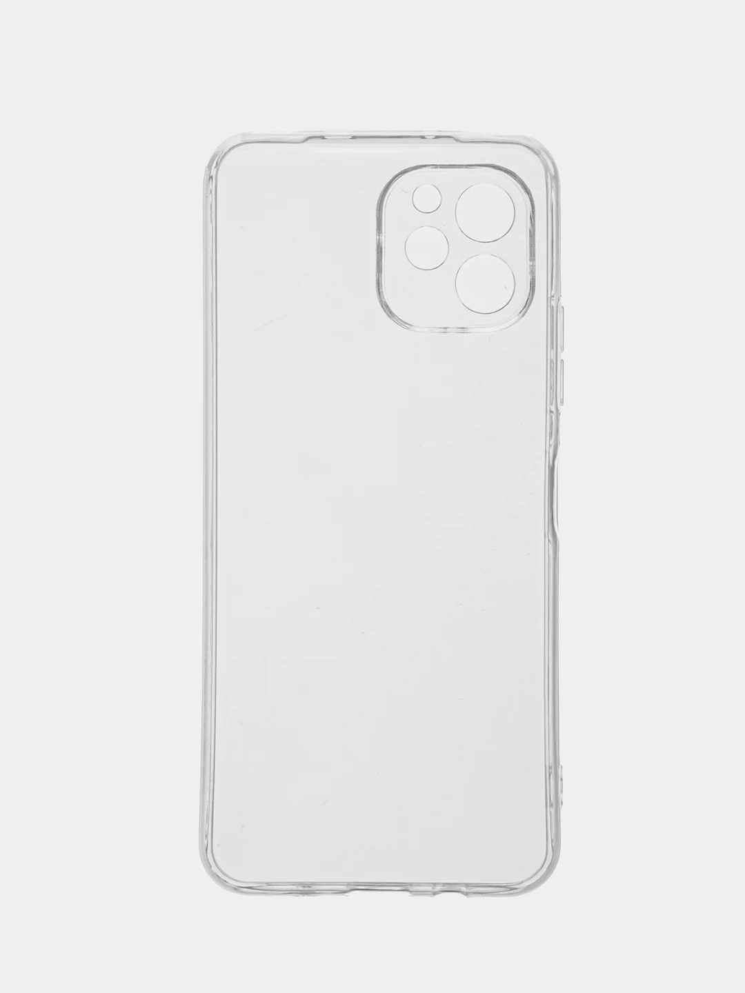 Прозрачный чехол силиконовый на Huawei Nova Y61 (Хуавей Нова У61), прозрачный, с защитой камеры