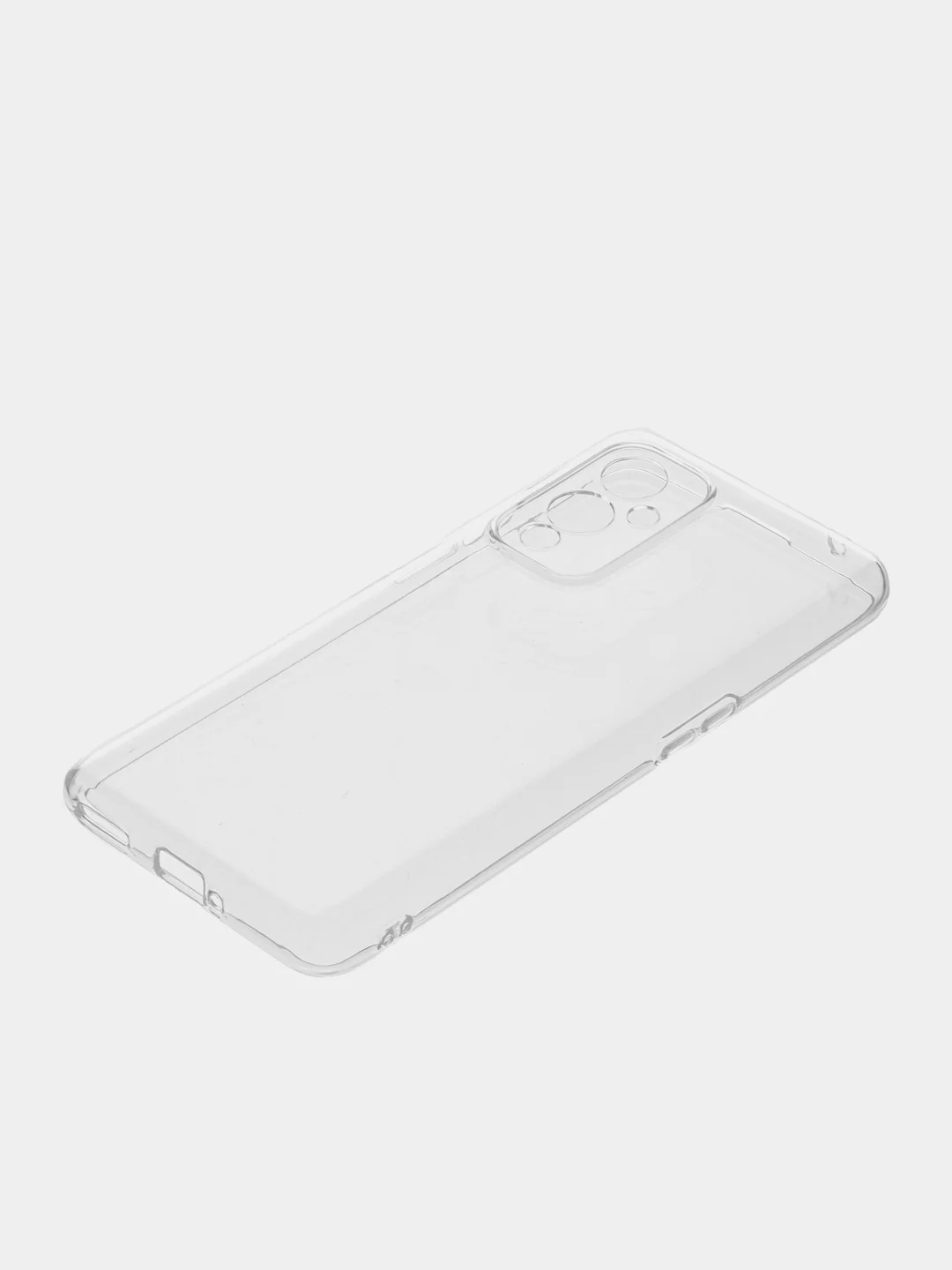 Прозрачный чехол OnePlus 9 (ВанПлас 9), прозрачный, силиконовый, с защитой камеры