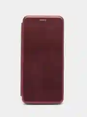 Багровый чехол-книжка для Tecno Pop 6 Pro, Pop 5 Lite, Camon 19, 19 Pro, Pova 4