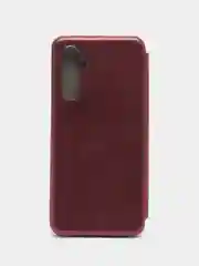 Багровый чехол-книжка для Tecno Pop 6 Pro, Pop 5 Lite, Camon 19, 19 Pro, Pova 4