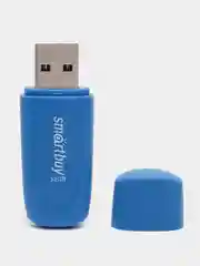 Синий флешка SmartBuy Scout USB 2.0, 5 объемов, карта памяти