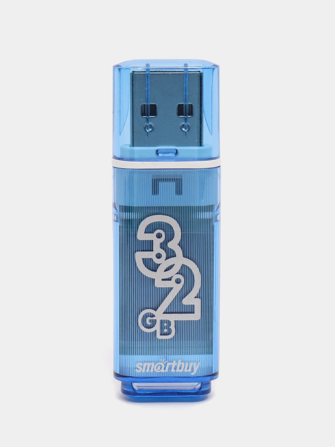 Синий флеш-накопитель USB, 5 объемов, SmartBuy Glossy 2.0, USB 2,0, 3,0