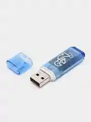 Синий флеш-накопитель USB, 5 объемов, SmartBuy Glossy 2.0, USB 2,0, 3,0