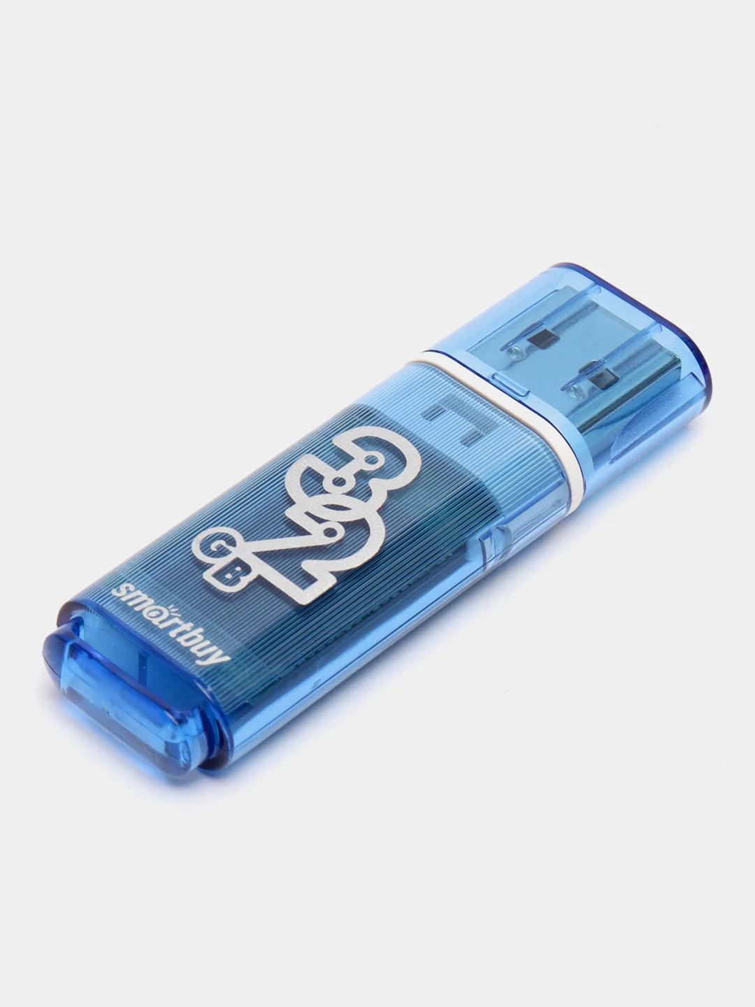 Синий флеш-накопитель USB, 5 объемов, SmartBuy Glossy 2.0, USB 2,0, 3,0