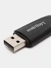 Черный флешка SmartBuy Scout USB 2.0, 5 объемов, карта памяти